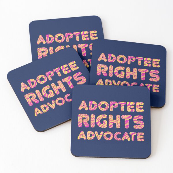 Aperçu de l'œuvre Défenseur des droits des adoptés Imprimé animal rose et jaune créée et vendue par AAOM.