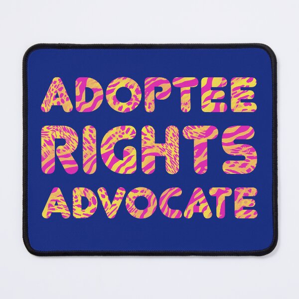 Item preview, Adoptee Rights Advocate Pink and Yellow Animal Print designed and sold by AAOM.