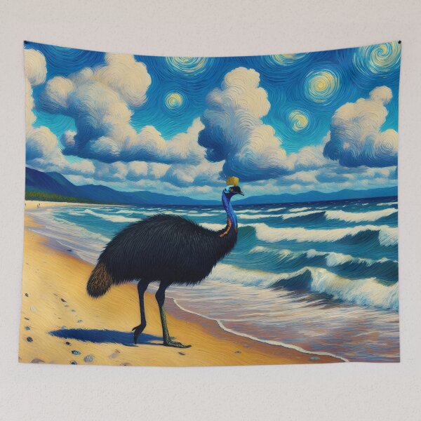 Item preview, Cassowary Art #9 | Cassowary Lovers designed and sold by ksgraphics222.