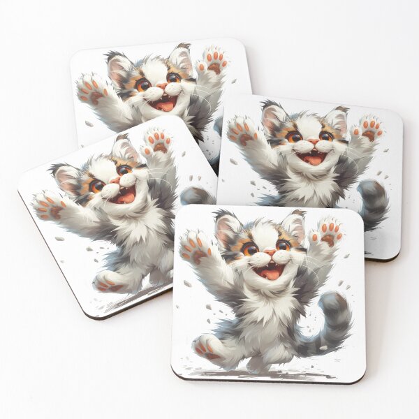 Item preview, Cat with playful paws designed and sold by wolfgangrainer.