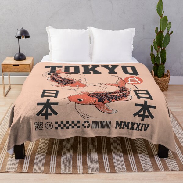 Item preview, Pez koi naranja, carpa y kanji para los amantes de Japón designed and sold by Mariana Piana.