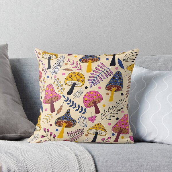 Item preview, Hand drawn Moody Mushrooms in summer designed and sold by sarakaquabubble.