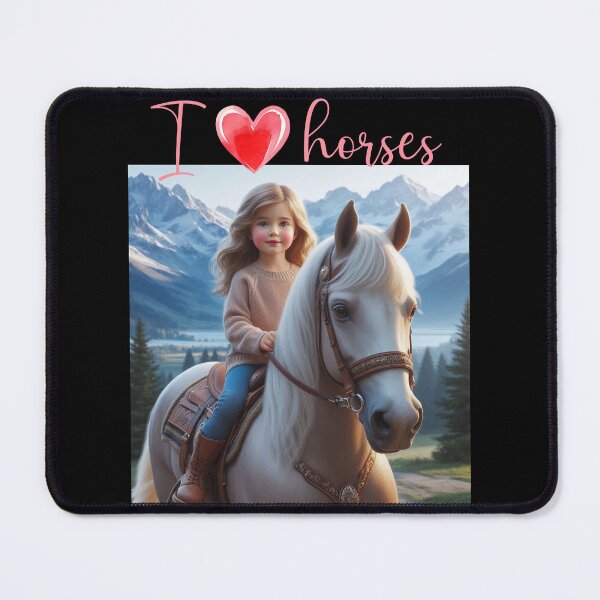 Item preview, Heartfelt Equestrian Horse Love Mountains T-shirt designed and sold by Grindcorer.
