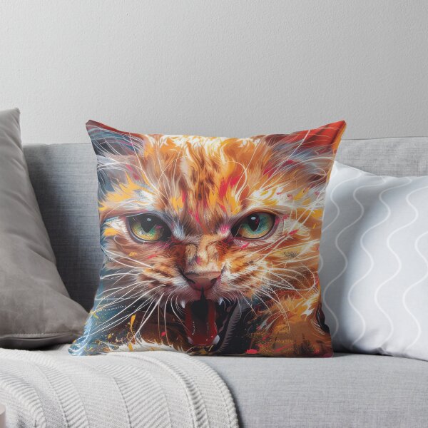 Item preview, Cat with playful paws designed and sold by wolfgangrainer.