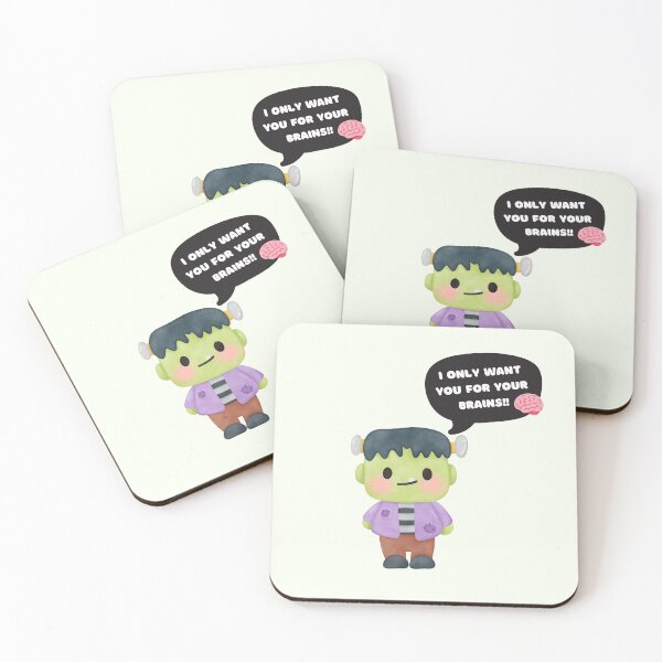 Item preview, "I only want you for your brains!!" Valentine's Frankenstein: Brains and Love designed and sold by HELL0WBELLO.
