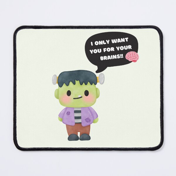 Item preview, "I only want you for your brains!!" Valentine's Frankenstein: Brains and Love designed and sold by HELL0WBELLO.