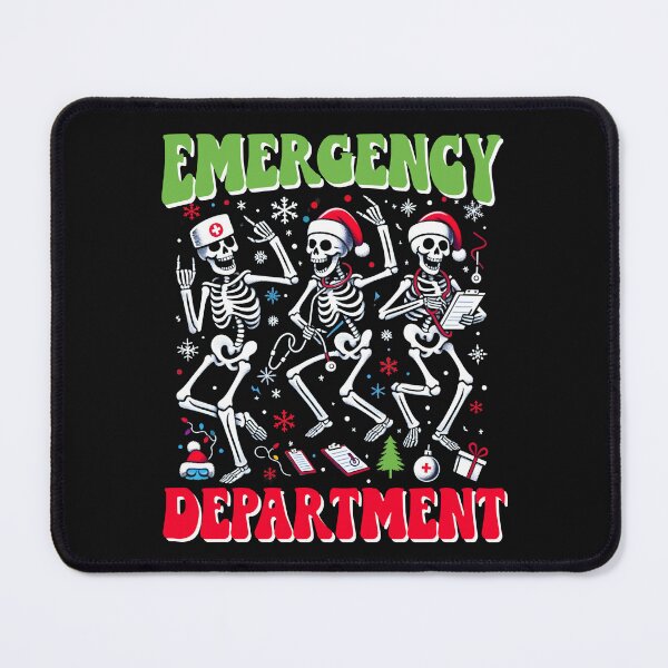 Item preview, Emergency Department Dancing Skeleton ER Nurse Christmas designed and sold by clothesy7.