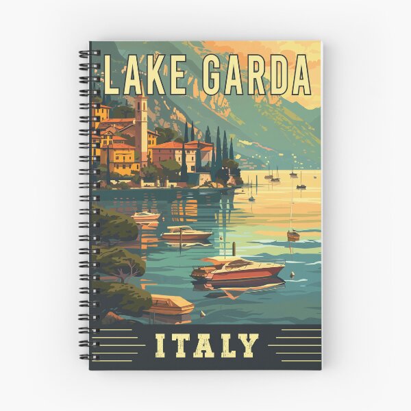 Item preview, Explore the Beauty of Lake Garda in Italy Vintage Travel Art designed and sold by turtlestart.