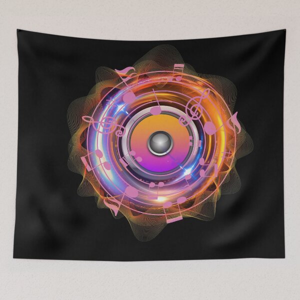 Item preview, Speakers with spinning notes designed and sold by MargoMalej.