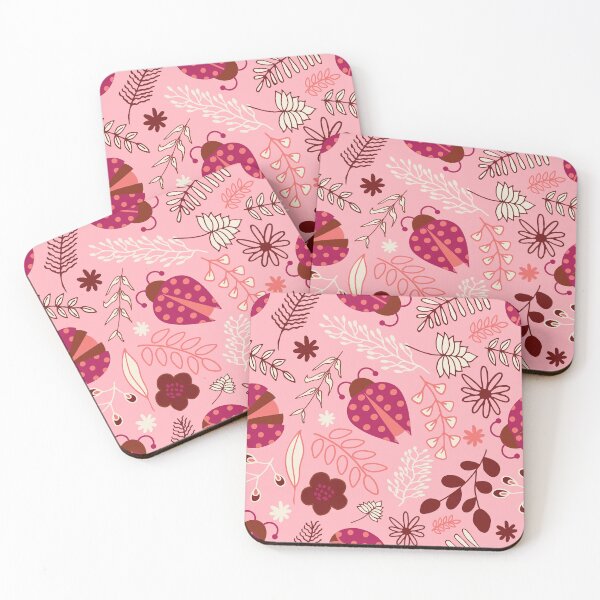 Item preview, Hand drawn Ladybugs in summer garden designed and sold by sarakaquabubble.