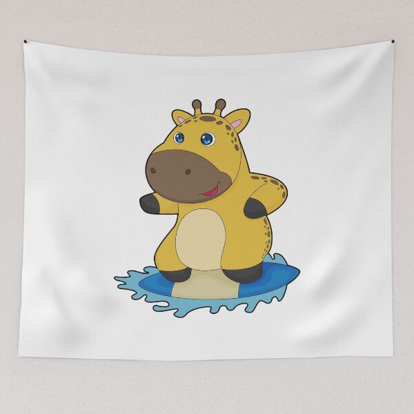 Item preview, Giraffe Surfer Surfboard designed and sold by Snabdesign84.