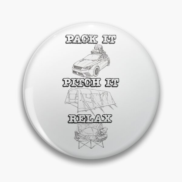 Item preview, Pack it, Pitch it, Relax - Black and White Big Tent designed and sold by BeccaAelishe.