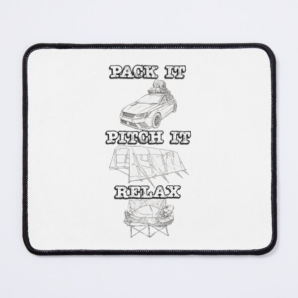 Item preview, Pack it, Pitch it, Relax - Black and White Big Tent designed and sold by BeccaAelishe.