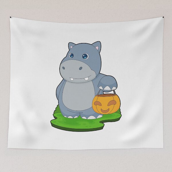 Item preview, Hippo Halloween Pumpkin designed and sold by Snabdesign84.