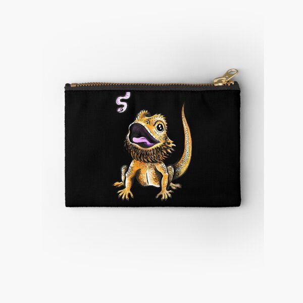 Item preview, Tiny Dinosaurs Cute Bearded Dragon Feeding designed and sold by BeataY6Art.