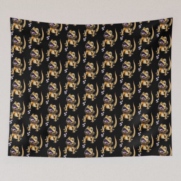 Item preview, Tiny Dinosaurs Cute Bearded Dragon Feeding designed and sold by BeataY6Art.