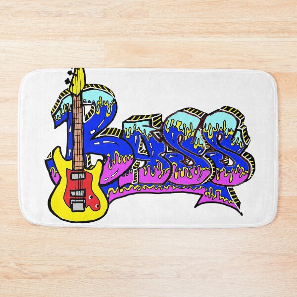 Item preview, bass guitar player art pop designed and sold by LowEndGraphics.