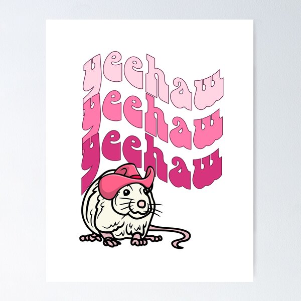 Artikelvorschau, Pink Pony Rat Club Yeehaw Cowboy entworfen und verkauft von FairRage.