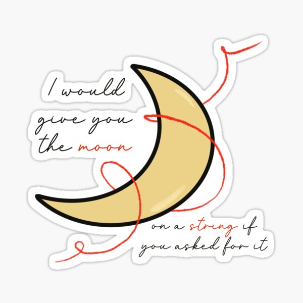Item preview, Moon on a String Quote designed and sold by bookishbasma.