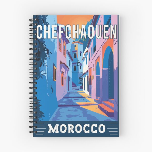 Item preview, Explore the Blue Pearl of Chefchaouen in Morocco Vintage Travel Art designed and sold by turtlestart.