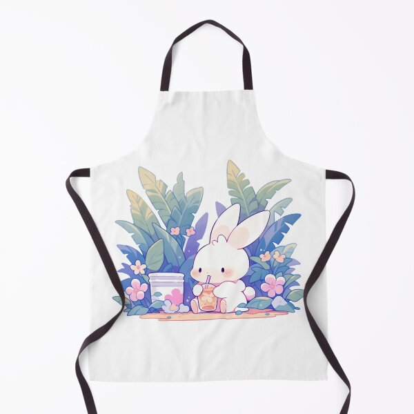 Item preview, Little young Bunny drinking magical boba tea designed and sold by WoollenLlama.