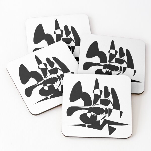 Item preview, black and white graphic design leggings designed and sold by Mooku.