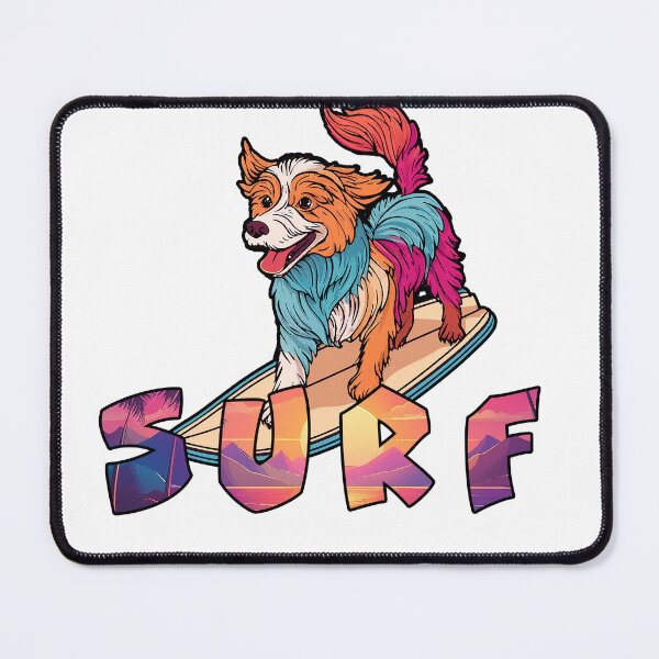 Item preview, Vibrant Dog Surfing designed and sold by Goopis.