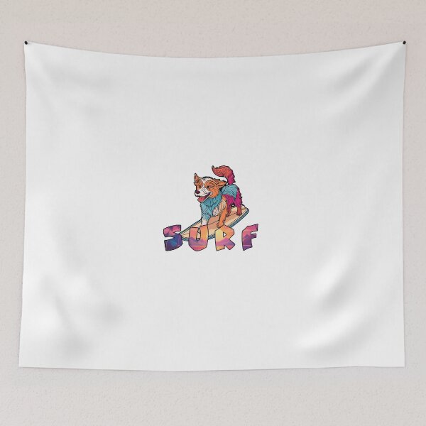 Item preview, Vibrant Dog Surfing designed and sold by Goopis.