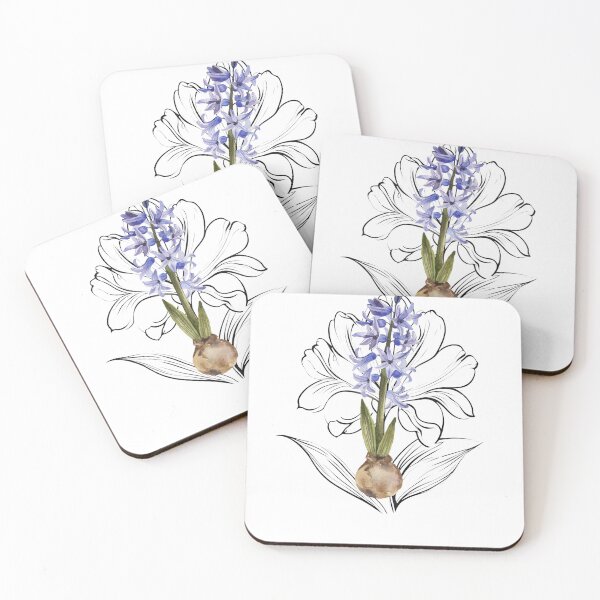 Item preview, hyacinth flowers lovers designed and sold by Yeyishop.