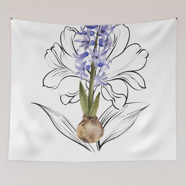 Item preview, hyacinth flowers lovers designed and sold by Yeyishop.