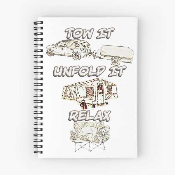 Item preview, Tow it, Unfold it, Relax - Gold Trailer Tent designed and sold by BeccaAelishe.