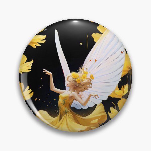 Item preview, COSMO YELOWW FLOWER FAIRY fantasy garden illustration designed and sold by La Loca.