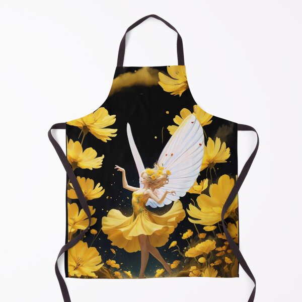 Item preview, COSMO YELOWW FLOWER FAIRY fantasy garden illustration designed and sold by La Loca.