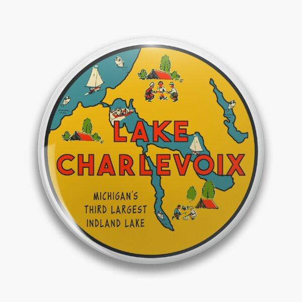 Item preview, Lake Charlevoix Vintage Style Decal designed and sold by Decal Mania.