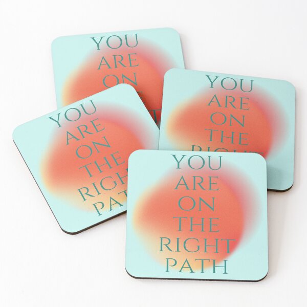 Item preview, 222 You Are On The Right Path Reassurance Comfort Poster Print Design Sticker designed and sold by WhimsyWants.