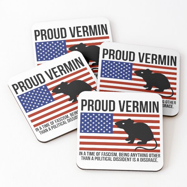 Item preview, Proud “vermin” political dissident  designed and sold by Rachel the Artist .