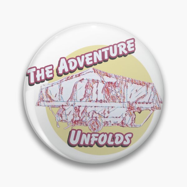 Item preview, The Adventure Unfolds Red and White Folding Caravan designed and sold by BeccaAelishe.