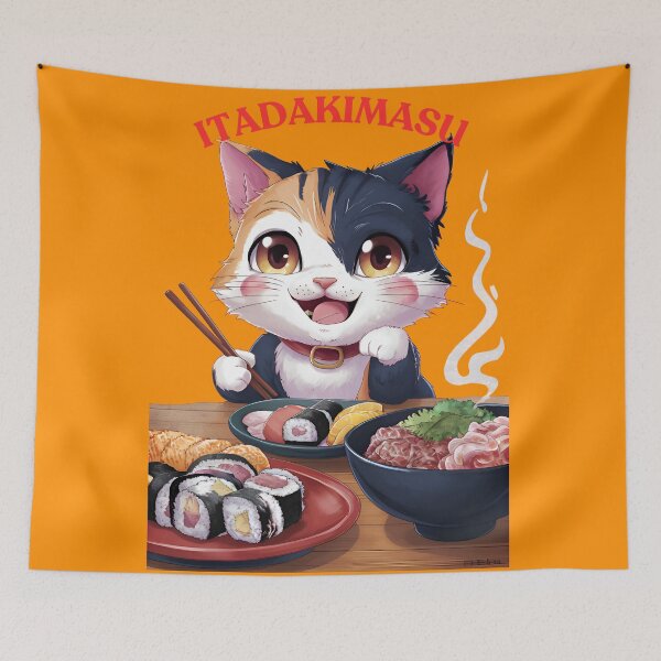 Item preview, Itadakimasu Cat designed and sold by kateds14.