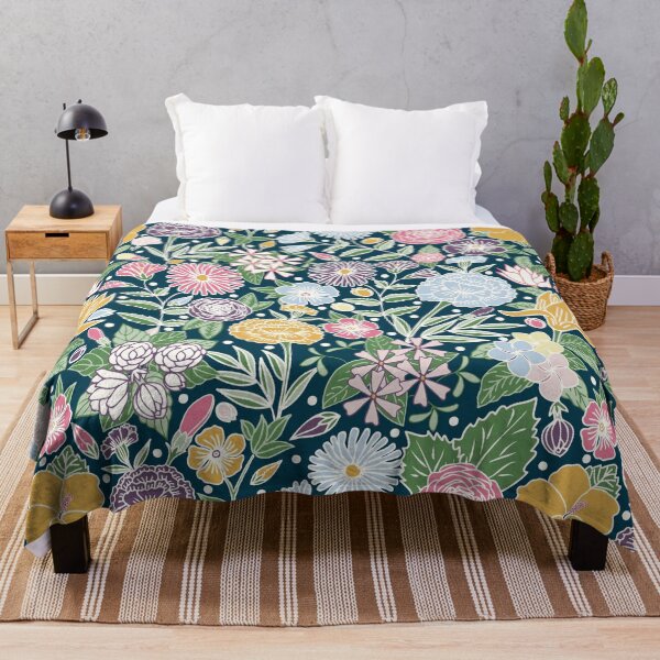 Item preview, Hand drawn Summer Floral Garden designed and sold by sarakaquabubble.