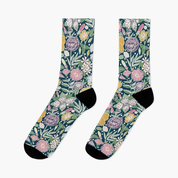 Item preview, Hand drawn Summer Floral Garden designed and sold by sarakaquabubble.