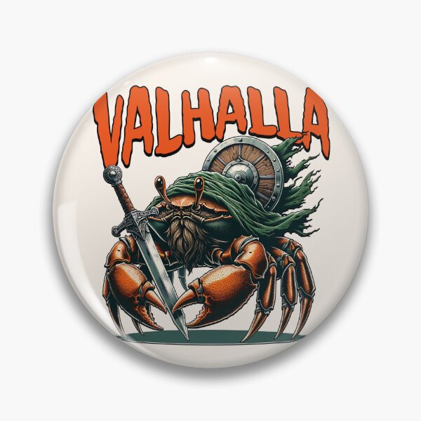Item preview, Valhalla Crab Viking Mythology Warrior Funny Gift designed and sold by InkyGenies.