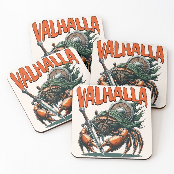Item preview, Valhalla Crab Viking Mythology Warrior Funny Gift designed and sold by InkyGenies.
