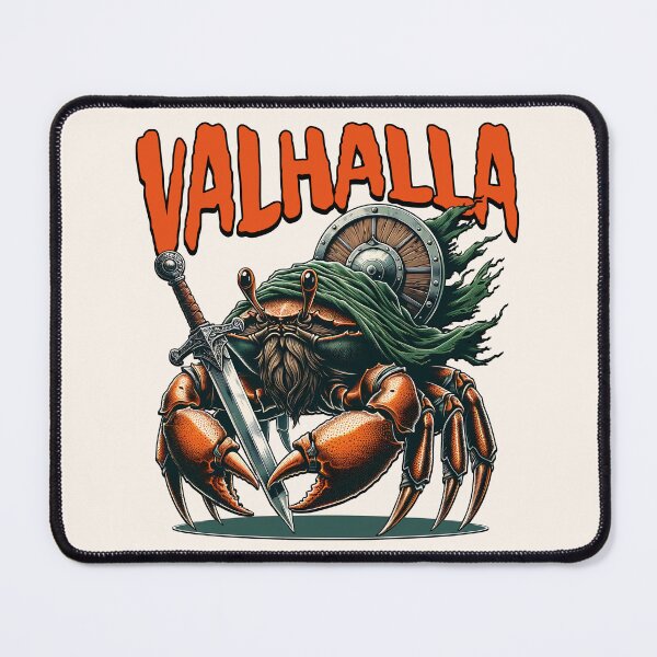 Item preview, Valhalla Crab Viking Mythology Warrior Funny Gift designed and sold by InkyGenies.