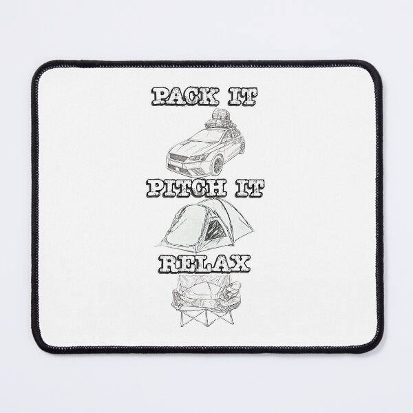 Item preview, Pack it, Pitch it, Relax - Black and White Small Tent designed and sold by BeccaAelishe.