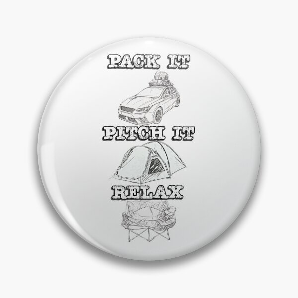 Item preview, Pack it, Pitch it, Relax - Black and White Small Tent designed and sold by BeccaAelishe.