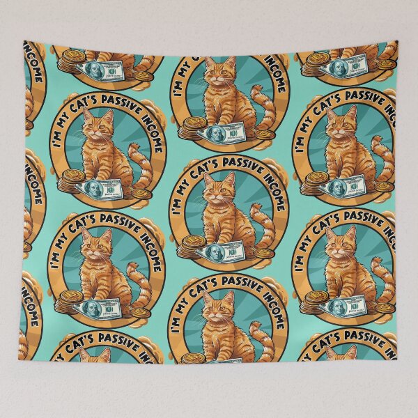 Item preview, I'M MY CATS PASSIVE INCOME designed and sold by VibrantStar.