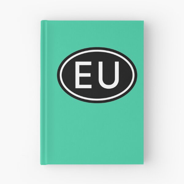 Item preview, EU Initials Monogram Oval White Letters designed and sold by Jeallan Designs.