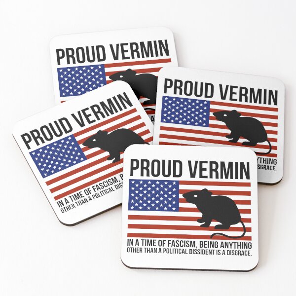 Item preview, Proud “vermin” political dissident  designed and sold by Rachel the Artist .