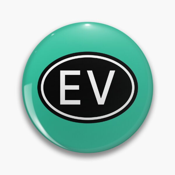 Item preview, EV Initials Monogram Oval White Letters designed and sold by Jeallan Designs.