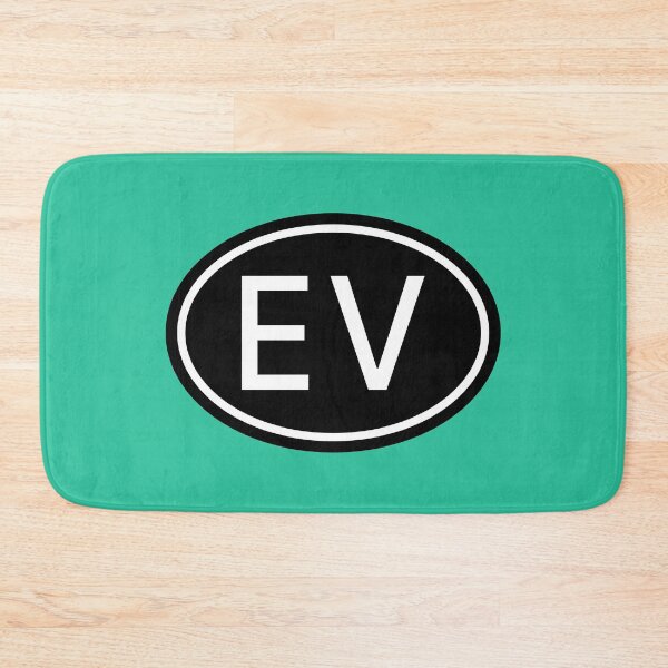 Item preview, EV Initials Monogram Oval White Letters designed and sold by Jeallan Designs.